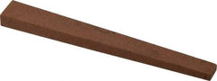 Norton - 4" Long x 1/2" Wide x 1/4" Thick, Aluminum Oxide Sharpening Stone - Taper, Medium Grade - Americas Industrial Supply
