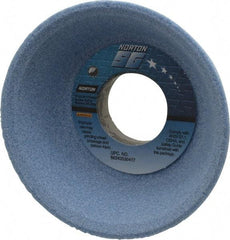 Norton - 4" Diam, 1-1/4" Hole Size, 1-1/2" Overall Thickness, 60 Grit, Type 11 Tool & Cutter Grinding Wheel - Medium Grade, Ceramic, L Hardness, Vitrified Bond, 5,730 RPM - Americas Industrial Supply