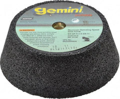 Norton - 6" Diam, 2" Overall Thickness, 16 Grit, Type 11 Tool & Cutter Grinding Wheel - Very Coarse Grade, Aluminum Oxide/Silicon Carbide Blend, Q Hardness, 6,000 RPM - Americas Industrial Supply