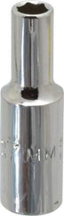 Proto - 3/8" Drive, Deep Hand Socket - 6 Points, 2-1/8" OAL, Chrome Finish - Americas Industrial Supply