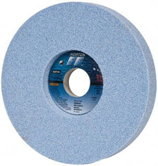 Norton - 7" Diam x 1-1/4" Hole x 1" Thick, I Hardness, 46 Grit Surface Grinding Wheel - Ceramic, Type 5, Coarse Grade, 3,600 Max RPM, Vitrified Bond, One-Side Recess - Americas Industrial Supply