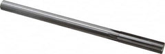 Made in USA - 0.617" Carbide-Tipped 6 Flute Chucking Reamer - Straight Flute, 9/16" Straight Shank, 2-1/4" Flute Length, 9" OAL - Americas Industrial Supply