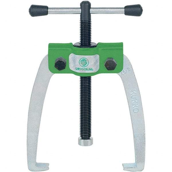 KUKKO - 2 Jaw, 1/4" to 2-3/4" Spread, 1 Ton Capacity, Jaw Puller - 2-3/4" Reach, For Bearings, Gears, Discs - Americas Industrial Supply