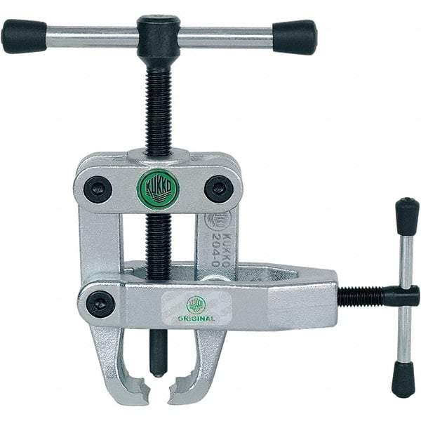 KUKKO - 2 Jaw, 1/4" to 2" Spread, 1 Ton Capacity, Jaw Puller - 2-3/4" Reach, For Bearings, Rings - Americas Industrial Supply