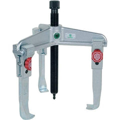 KUKKO - 3 Jaw, 1-1/2" to 6-3/8" Spread, 7-1/2 Ton Capacity, Reversible Puller - 5-7/8" Reach, For Bearings, Gears, Discs, Bushings, Seals - Americas Industrial Supply