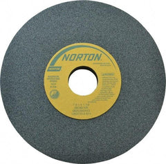 Norton - 7" Diam x 1-1/4" Hole x 1" Thick, I Hardness, 80 Grit Surface Grinding Wheel - Silicon Carbide, Type 1, Medium Grade, 3,600 Max RPM, Vitrified Bond, No Recess - Americas Industrial Supply