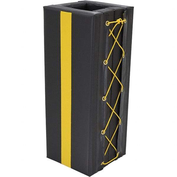 Vestil - 3" High, Column Protector - Fits 8" Columns, Black - Americas Industrial Supply