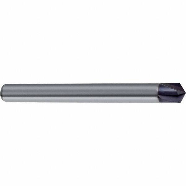 Guhring - 4mm Diam 4 Flute Single End Solid Carbide Chamfer Mill - Americas Industrial Supply