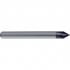Guhring - 4mm Diam 4 Flute Single End Solid Carbide Chamfer Mill - Americas Industrial Supply