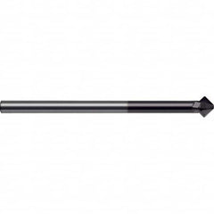 Guhring - 12mm Diam 4 Flute Single End Solid Carbide Chamfer Mill - Americas Industrial Supply