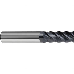 Guhring - 20mm, 4 Flute, Single End, Solid Carbide, Corner Chamfer End Mill - 104mm OAL, 48° Helix, Right Hand Flute, 45mm LOC, Right Hand Cut - Americas Industrial Supply