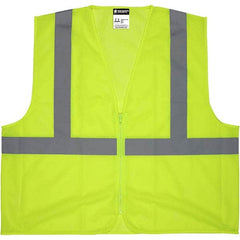 MCR Safety - Size 3XL Lime Mesh General Purpose High Visibility Vest - Americas Industrial Supply
