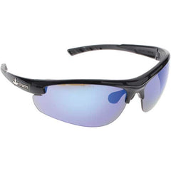 MCR Safety - Blue Mirror Lenses, Framed Dual Lens Safety Glasses - Americas Industrial Supply