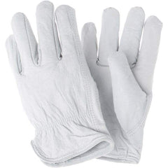 MCR Safety - Size M Leather Abrasion & Puncture Protection Work Gloves - Americas Industrial Supply