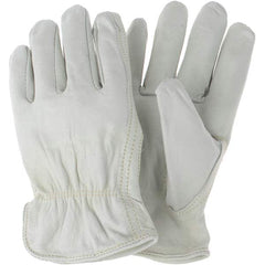 MCR Safety - Size L Leather Abrasion Protection Work Gloves - Americas Industrial Supply