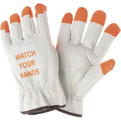 MCR Safety - Size L Leather Abrasion Protection Work Gloves - Americas Industrial Supply