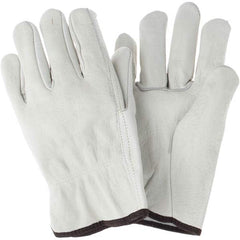 MCR Safety - Size L Leather Abrasion Protection Work Gloves - Americas Industrial Supply