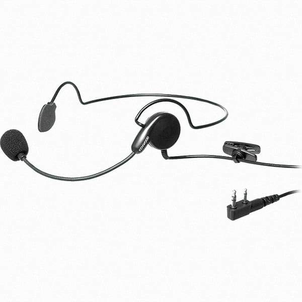 Kenwood - Behind the Head, Boom Microphone Headset with Microphone - Black, Use with Protalk Series Two Way Radios - Americas Industrial Supply