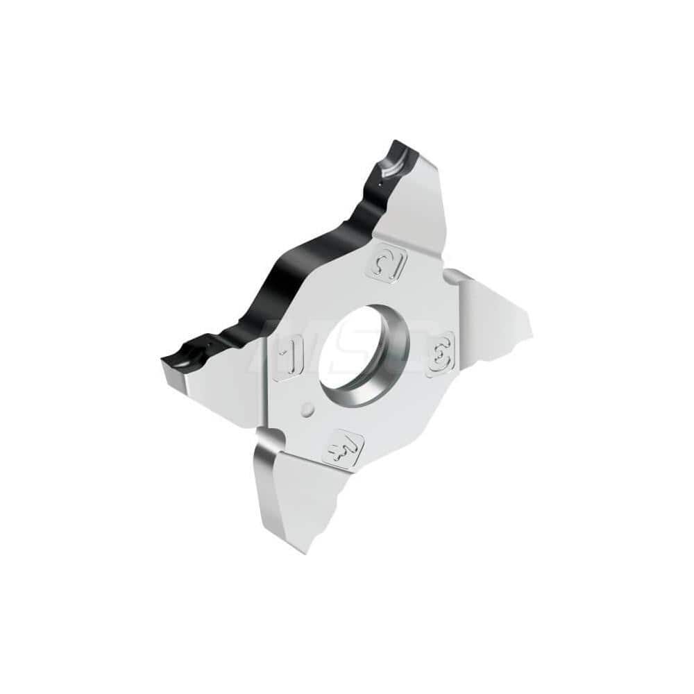 Grooving Insert: MX22CF5 WSM23S, Solid Carbide Al Finish, Neutral, 0.157″ Cutting Width, Series Tiger-tec Silver