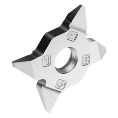 Grooving Insert: MX22VG8 WSM23S, Solid Carbide Al Finish, Right Hand, 0.11″ Cutting Width, Series MX-R-VG8-3GRAD