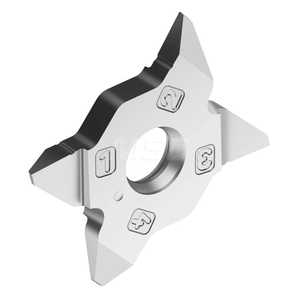 Grooving Insert: MX22VG8 WSM23S, Solid Carbide Al Finish, Left Hand, 0.11″ Cutting Width, Series MX-L-VG8-3GRAD