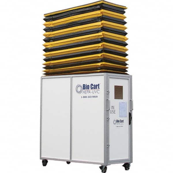 Air-Care - 36" Wide x 36" High x 75" Deep, Air Cleaner Containment Cart - Americas Industrial Supply