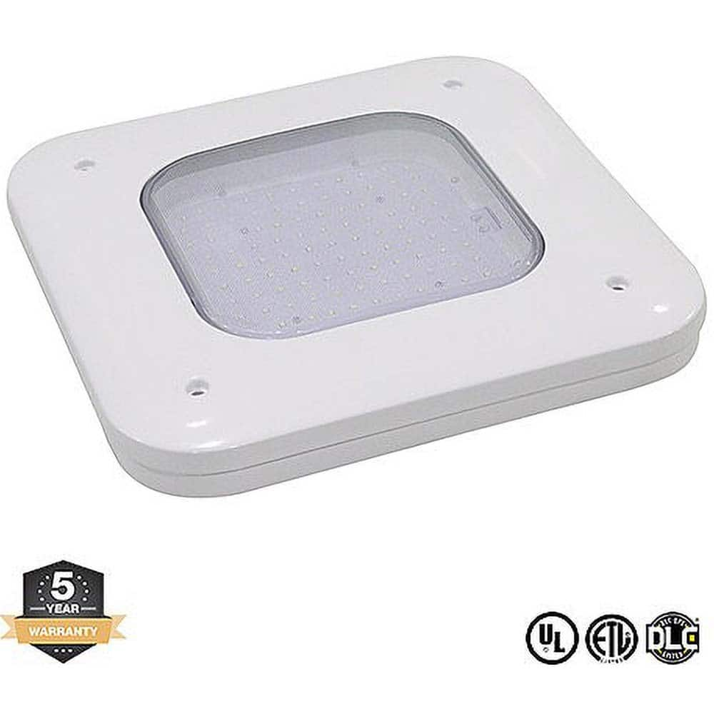 Metro LED - Parking Lot & Roadway Lights; Fixture Type: General Purpose ; Lamp Type: LED ; Lens Material: Polycarbonate ; Lamp Base Type: Integrated LED ; Mounting Type: Ceiling Mount ; Voltage: 100-277V - Exact Industrial Supply