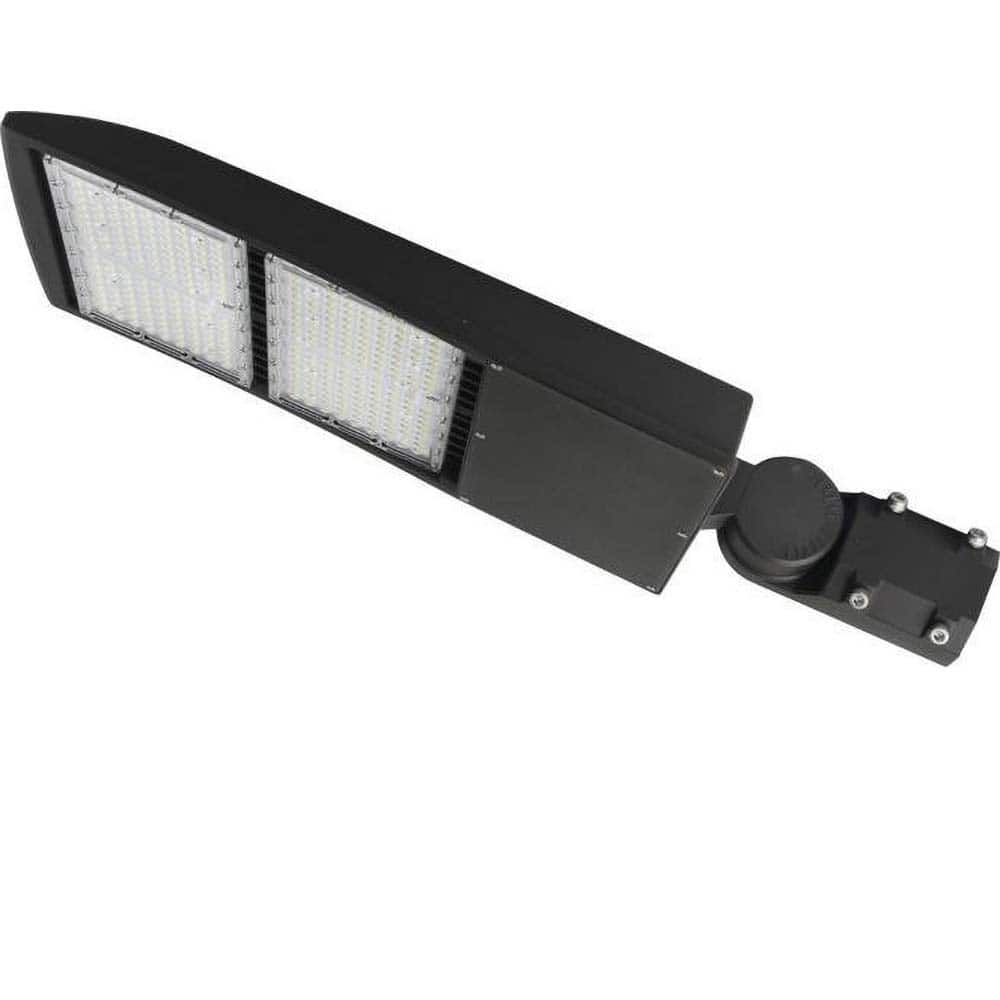 Metro LED - Parking Lot & Roadway Lights; Fixture Type: Roadway Light ; Lamp Type: LED ; Lens Material: Polycarbonate ; Lamp Base Type: Integrated LED ; Mounting Type: Slipfitter ; Voltage: 100-277V - Exact Industrial Supply