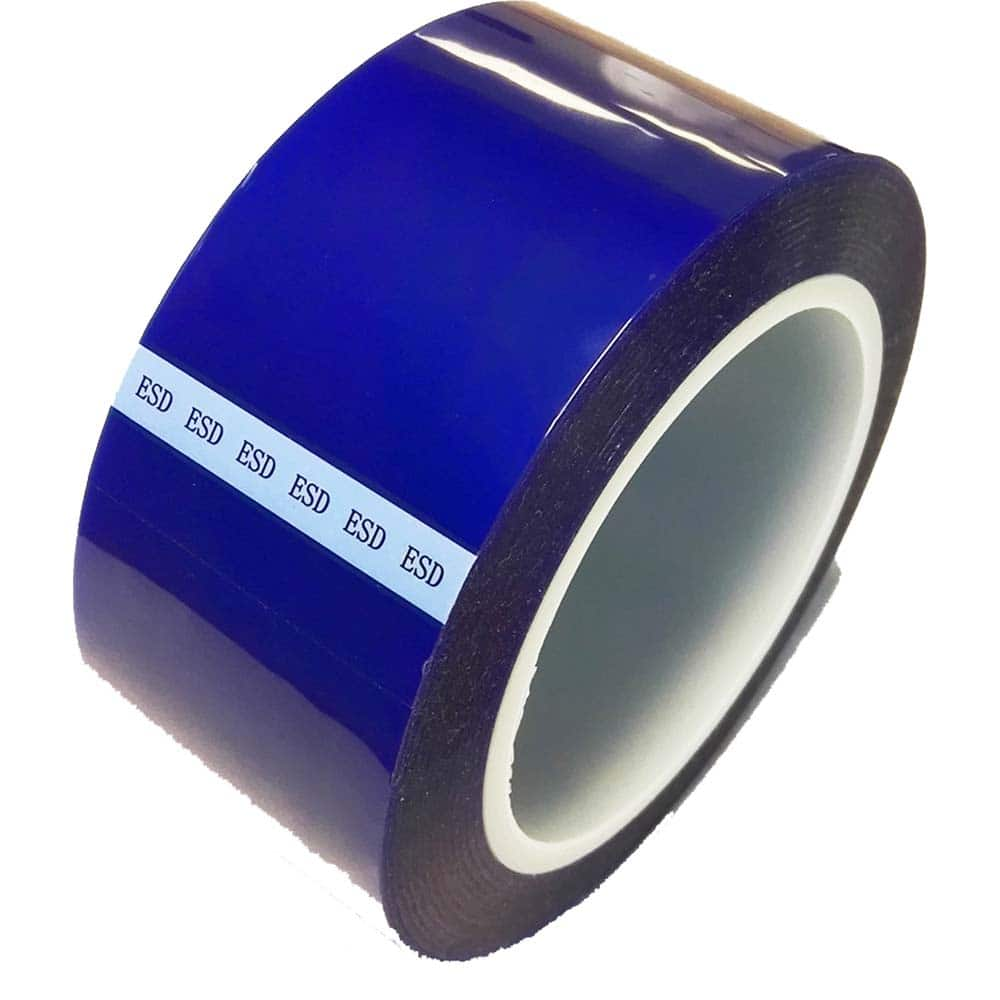 Bertech - Anti-Static Equipment Accessories; Type: ESD Polyester Tape ; Backing Material: Polyester (Film) ; Series: ESDBPT ; Tape Width (Inch): 2.5 ; Tape Length (Feet): 216.00 ; Tape Length (yd): 72.00 - Exact Industrial Supply