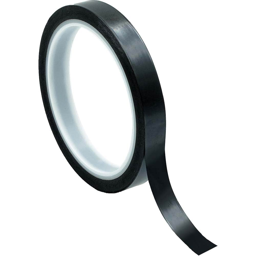 Bertech - Film Tape; Material Type: Polyimide ; Thickness (mil): 2.5000 ; Color: Black ; Adhesive Material: Silicone ; Width (Inch): 5/16 ; Length (Feet): 108.000 - Exact Industrial Supply