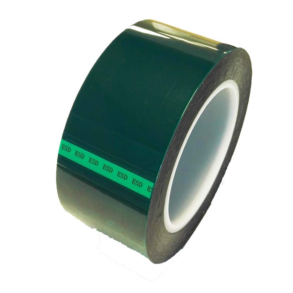 Bertech - Anti-Static Equipment Accessories; Type: ESD Polyester Tape ; Backing Material: Polyester (Film) ; Series: ESDGPT ; Tape Width (Inch): 0.19 ; Tape Length (Feet): 216.00 ; Tape Length (yd): 72.00 - Exact Industrial Supply