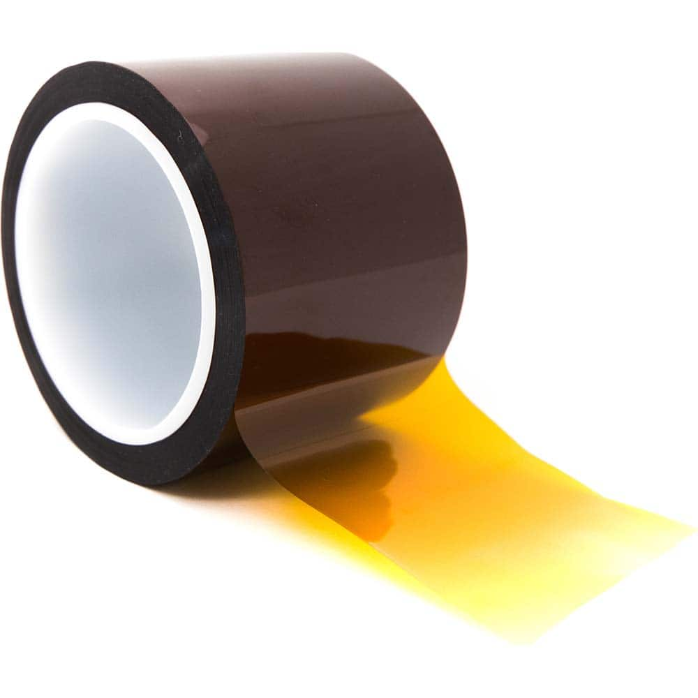 Bertech - Film Tape; Material Type: Polyimide ; Thickness (mil): 3.5000 ; Color: Amber ; Adhesive Material: Silicone ; Width (Inch): 4.92 ; Width (mm): 125.00 - Exact Industrial Supply