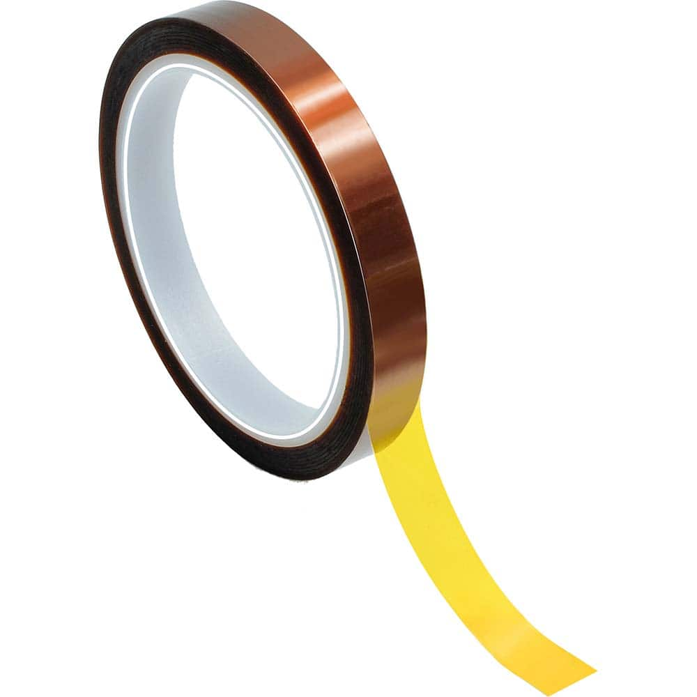 Bertech - Film Tape; Material Type: Polyimide ; Thickness (mil): 2.0000 ; Color: Amber ; Adhesive Material: Silicone ; Width (Inch): 11/16 ; Length (Feet): 108.000 - Exact Industrial Supply