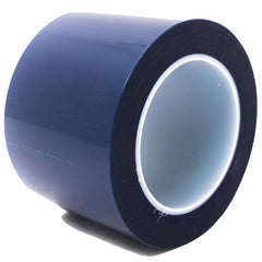 Bertech - Masking & Painters Tape; Tape Type: High Temperature Masking Tape ; Material Type: Polyester Film ; Width (Inch): 6 ; Length (Feet): 216.000 ; Length (yd): 72.00 ; Color: Blue - Exact Industrial Supply