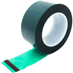 Bertech - Masking & Painters Tape; Tape Type: High Temperature Masking Tape ; Material Type: Polyester Film ; Width (Inch): 2-1/2 ; Length (Feet): 216.000 ; Length (yd): 72.00 ; Color: Green - Exact Industrial Supply