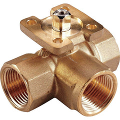 Johnson Controls - Ball Valves; Type: 3-Way Design ; Pipe Size (Inch): 1-1/4 ; Material: Stainless Steel ; Style: 3-Way ; End Connections: FNPT ; Port Type: NPT(F) - Exact Industrial Supply