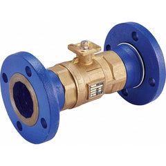 2-Way Manual Ball Valve: 2-1/2″ Pipe, Female Port, Stainless Steel 2-Way, Flanged