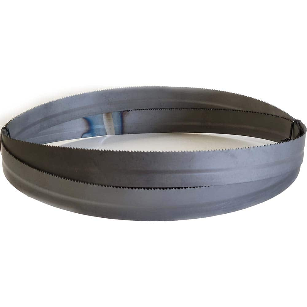 Welded Bandsaw Blade: 11' Long, 1″ Wide, 0.035″ Thick, 10 to 14 TPI High Speed Steel, Toothed Edge, Variable Pitch