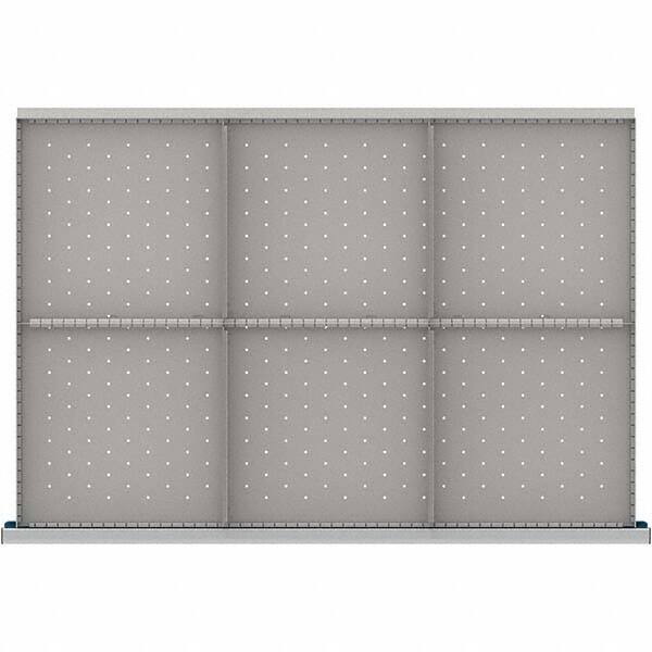 LISTA - 6-Compartment Drawer Divider Layout for 3.15" High Drawers - Americas Industrial Supply