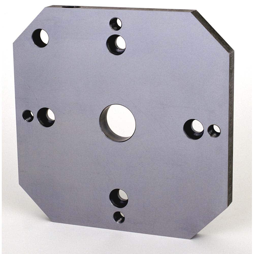 TE-CO - Vise Accessories; Product Type: Adapter Plate ; Product Compatibility: 4" Vises ; Number of Pieces: 1 ; Material: Steel ; Jaw Width (Inch): 4 ; Product Length (Inch): 9 - Exact Industrial Supply