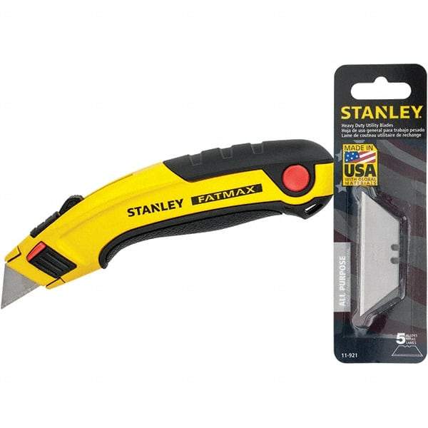 Stanley - Utility Knives, Snap Blades & Box Cutters Type: Retractable Utility Knife Blade Type: Retractable - Americas Industrial Supply