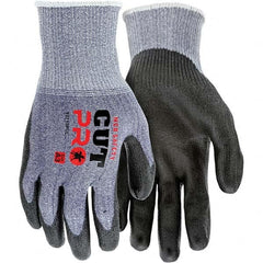 MCR Safety - Size L, ANSI Cut Lvl A3, Puncture Lvl 4, Abrasion Lvl 5, Polyurethane Coated Cut & Puncture Resistant Gloves - Americas Industrial Supply
