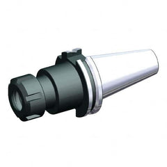 Collet Chuck: 1 to 16 mm Capacity, ER Collet, Taper Shank 100 mm Projection, Balanced to 20,000 RPM, Through Coolant
