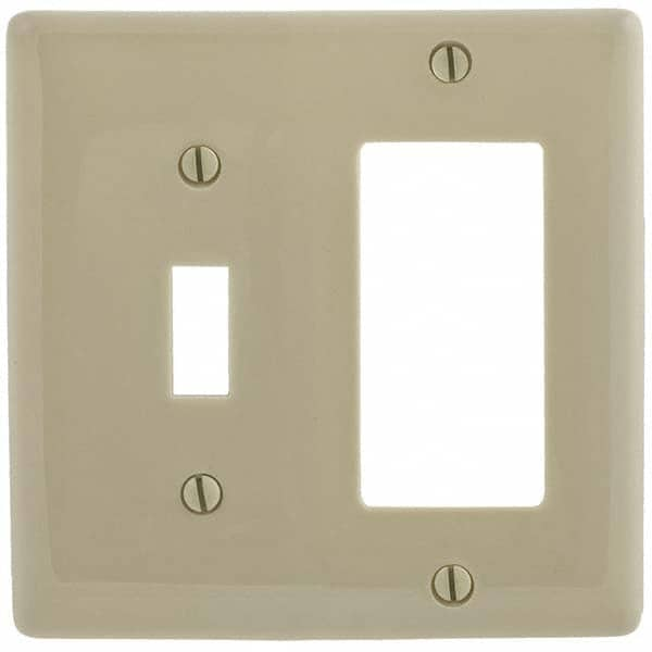 Hubbell Wiring Device-Kellems - Wall Plates Wall Plate Type: Combination Wall Plates Color: Ivory - Americas Industrial Supply