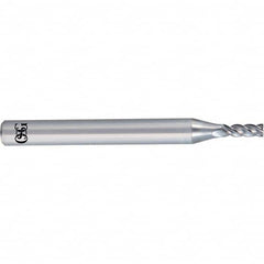 Square End Mill: 11mm LOC, 6mm Shank Dia, 60mm OAL, 4 Flutes, Solid Carbide Single End, Duarise Finish, Straight Flute, Variable Helix, Centercutting, RH Cut, RH Flute, Series 8205