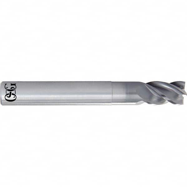 Square End Mill: 5/16'' Dia, 7/16'' LOC, 5/16'' Shank Dia, 4'' OAL, 4 Flutes, Solid Carbide Single End, Duarise Finish, Straight Flute, Variable Helix, Centercutting, RH Cut, RH Flute, Series 8230