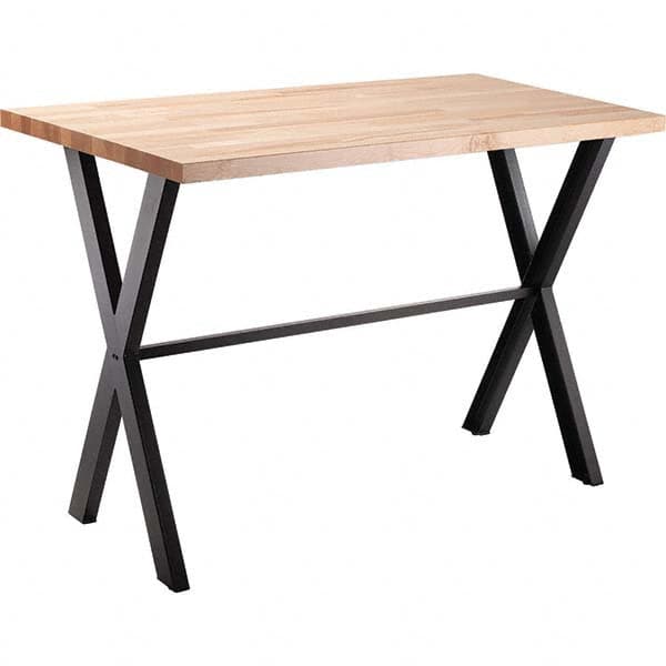 National Public Seating - Stationary Tables Type: Cafeteria Tables Material: Maple Wood; Steel - Americas Industrial Supply