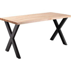 National Public Seating - Stationary Tables Type: Cafeteria Tables Material: Maple Wood; Steel - Americas Industrial Supply