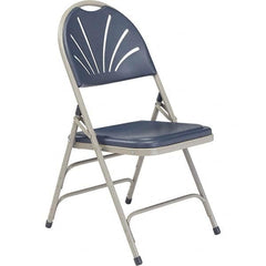 National Public Seating - Folding Chairs Pad Type: Folding Chair w/Plastic Seat & Back Material: Plastic/Steel - Americas Industrial Supply