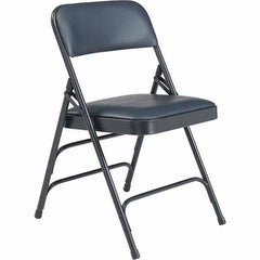 National Public Seating - Folding Chairs Pad Type: Folding Chair w/Vinyl Padded Seat Material: Vinyl; Steel - Americas Industrial Supply